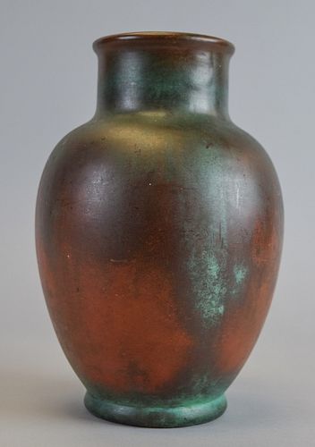 CLEWELL COPPER CLAD ART POTTERY VASECharles