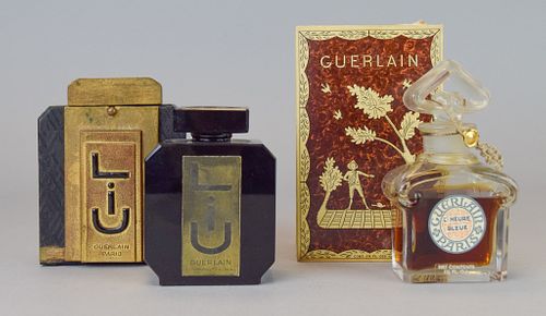 2 GUERLAIN FRENCH PERFUME BOTTLES2 3706af