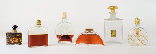 GROUPING OF FRENCH PERFUMES BOTTLES6 3706b8