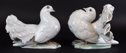 PAIR OF ROSENTHAL PORCELAIN DOVE