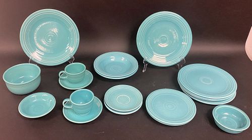 20 PIECES TURQUOISE FIESTAWARE 3706d0