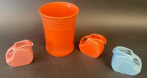 4 PIECES FIESTAWARE INCLUDING VINTAGEPoppy 3706da