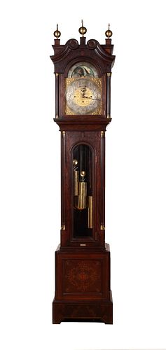 A FINE LONDON TALL CASE CLOCK SIGNED 37074d