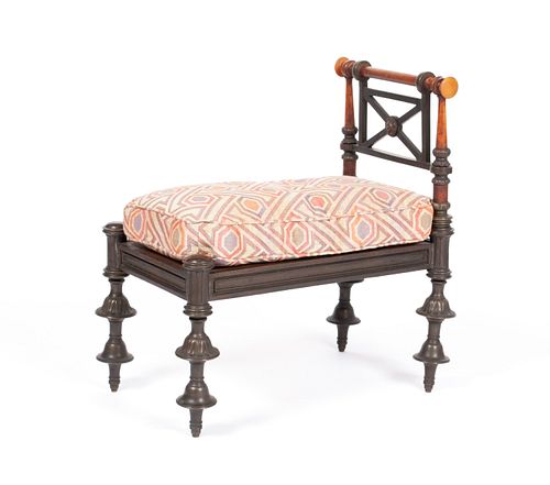 VICTORIAN BRONZE HALF BENCHVICTORIAN 370751