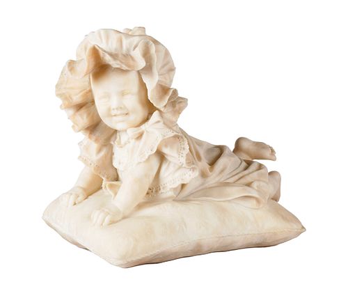 MARBLE SCULPTURE OF BABY ENTITLED 3707fb