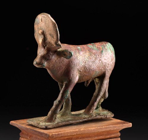 ROMANO-EGYPTIAN LEADED COPPER APIS BULL