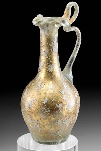 GORGEOUS ROMANGLASS PITCHER GOLDEN