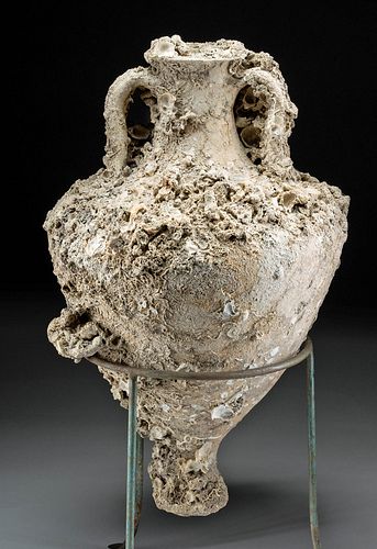 SEA-ENCRUSTED ROMAN TRANSPORT AMPHORA,