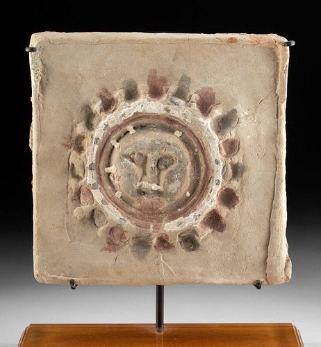 3RD C. ROMAN BYZANTINE TILE - FACE W/