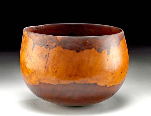 18TH C. HAWAIIAN KOU WOOD CALABASH BOWL