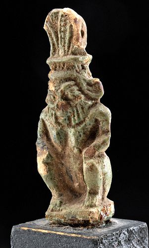 EGYPTIAN LATE DYNASTIC FAIENCE 37087e