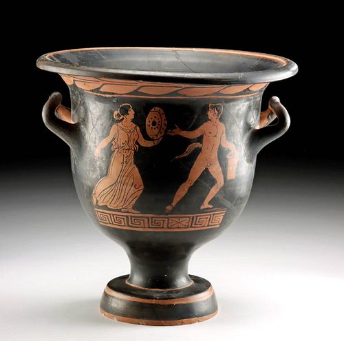 APULIAN RED-FIGURE BELL KRATER,