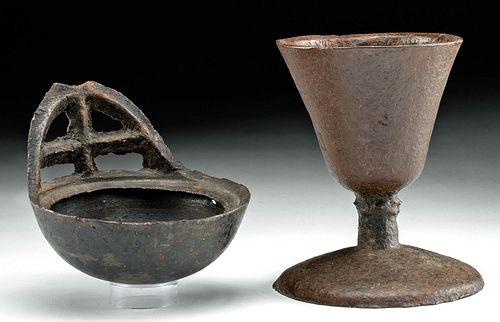 BYZANTINE & MEDIEVAL IRON CHALICE