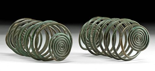 EUROPEAN BRONZE AGE SPIRAL ARMLETS  370958