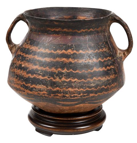 CHINESE YANGSHAO RED POTTERY VESSEL 370991