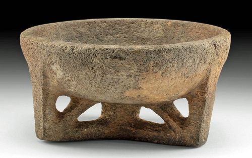 HOLYLAND IRON AGE II STONE TRIPOD BOWL**Originally