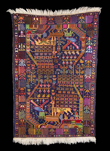 AFGHAN BALUCH HANDWOVEN COLORFUL