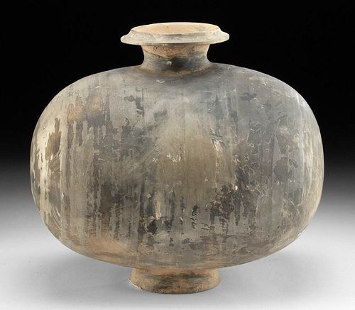 CHINESE HAN DYNASTY POTTERY COCOON