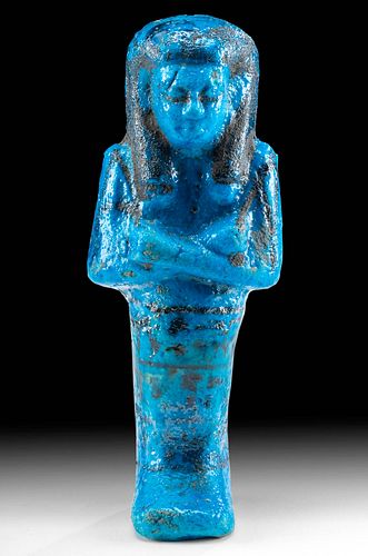 EGYPTIAN NEW KINGDOM FAIENCE USHABTI  370afc