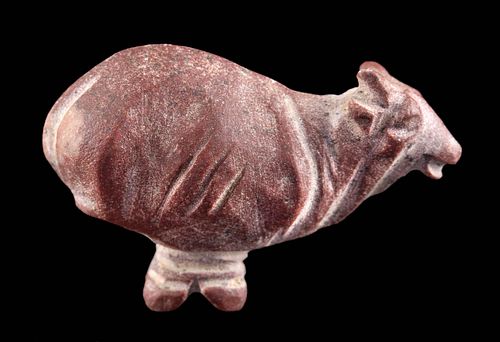 EGYPTIAN STONE TRUSSED OX AMULET First 370afd
