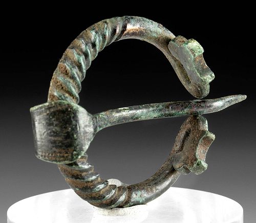 9TH C VIKING BRONZE BROOCH W  370b16