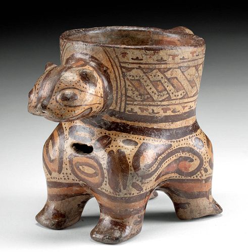 NICOYA POLYCHROME JAGUAR EFFIGY 370b50