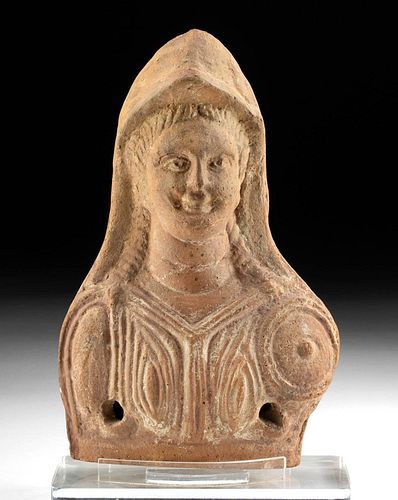 ROMANO-EGYPTIAN TERRACOTTA BUST OF MINERVA**First