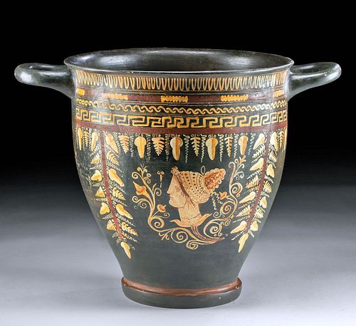 MASSIVE GNATHIAN POLYCHROME SKYPHOS  370b84