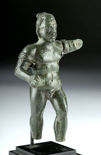 ROMAN BRONZE STATUETTE NUDE MALE 370b8a