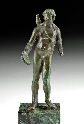 EXHIBITED ROMAN BRONZE STATUE NUDE 370b93