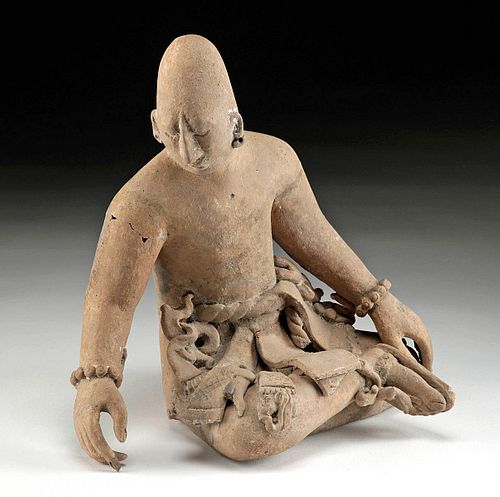 EXCEPTIONAL MAYA POTTERY SEATED 370bd5