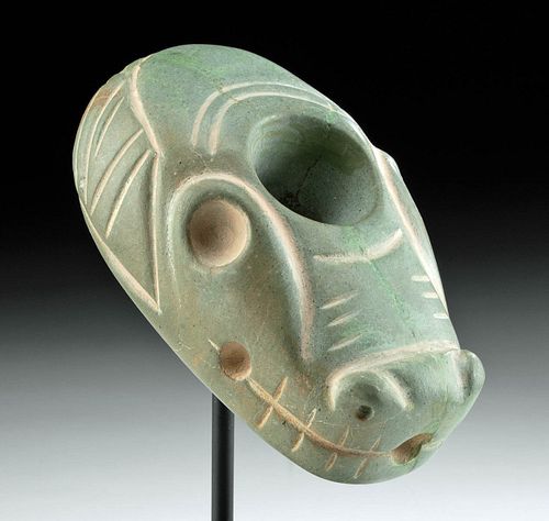 COSTA RICAN NICOYA STONE MACE EFFIGY 370be2