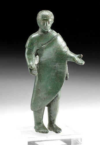 PUBLISHED ETRUSCAN BRONZE MALE