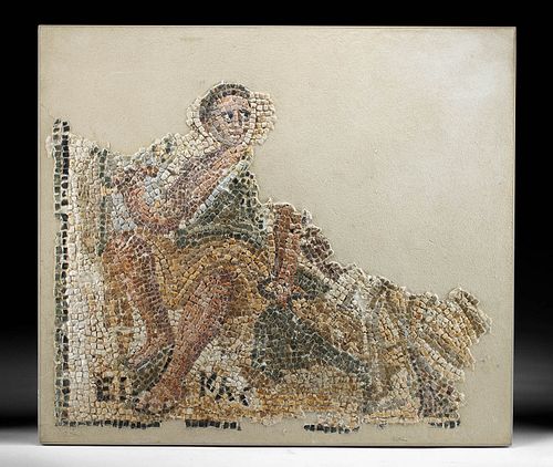 LATE ROMAN MOSAIC PANEL OF EIKAS FROM