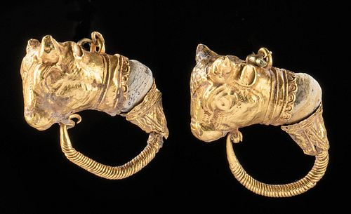 ROMAN 21K GOLD BONE EARRINGS 370c28