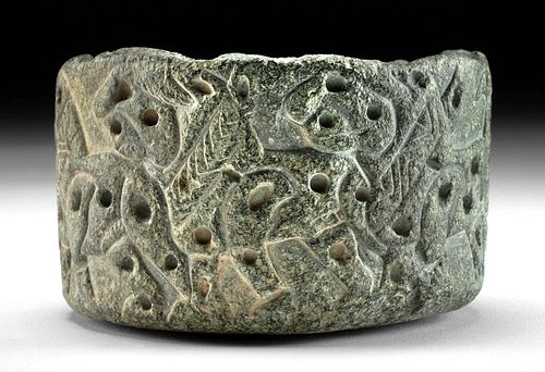 BACTRIAN STONE BOWL W/ PROCESSION