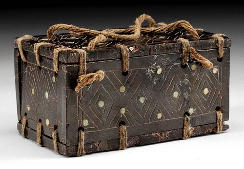 RARE CHAVIN ANTHRACITE BOX INLAID 370c5e