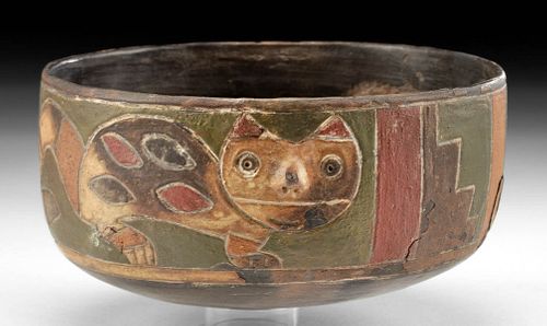 PARACAS INCISED POLYCHROME BOWL