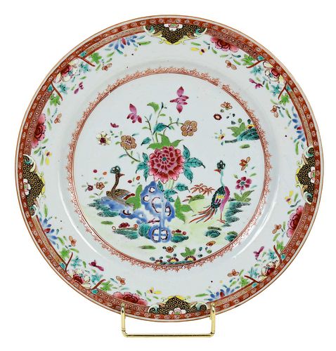 CHINESE EXPORT PORCELAIN PLATE19th century,