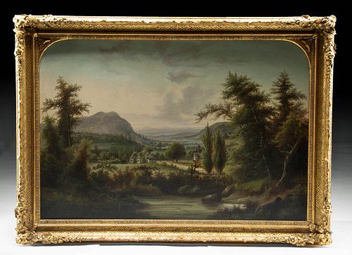 19TH C AMERICAN LANDSCAPE PAINTING 370cd1