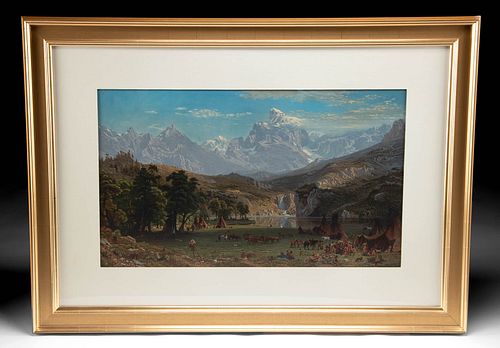 BIERSTADT THE ROCKY MOUNTAINS 370cd3