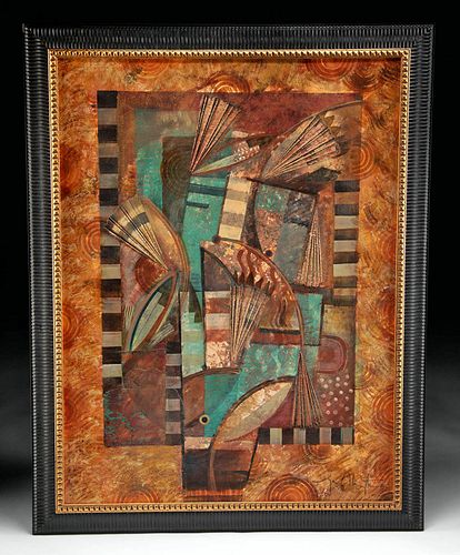 SIGNED TONY ABEYTA MIXED MEDIA 370ce4