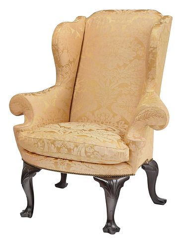 PHILADELPHIA QUEEN ANNE STYLE UPHOLSTERED 370d59