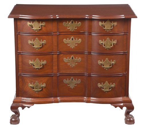 BOSTON CHIPPENDALE STYLE MAHOGANY 370d5a