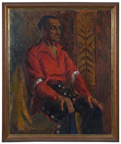 PORTRAIT OF A MAN IN RED American  370d70