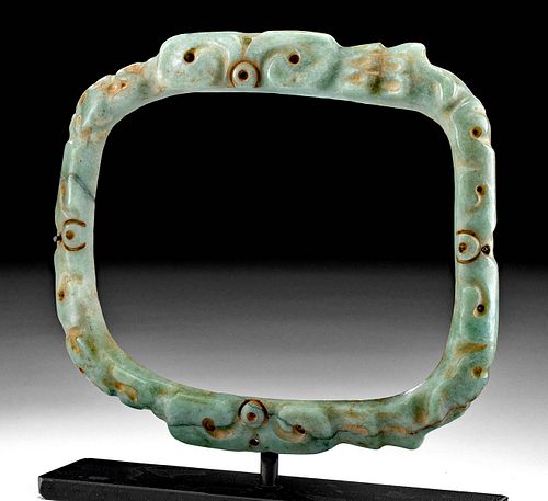 RARE & STUNNING OLMEC JADEITE CEREMONIAL