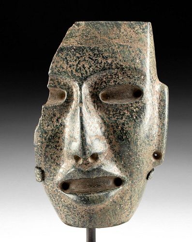 SUPERB TEOTIHUACAN SERPENTINE MASKPre Columbian  370e28