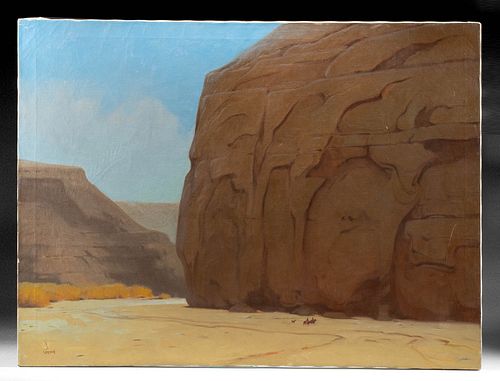 SIGNED PAUL FORSTER PAINTING - CANYON