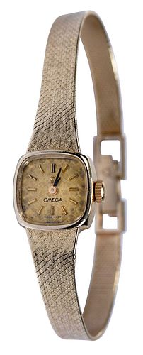 14KT OMEGA WATCH TAPERED FLORENTINE 370e77