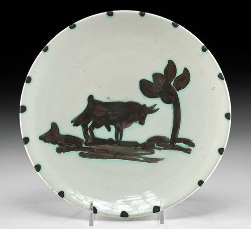 PICASSO CERAMIC PLATE - "TAUREAU